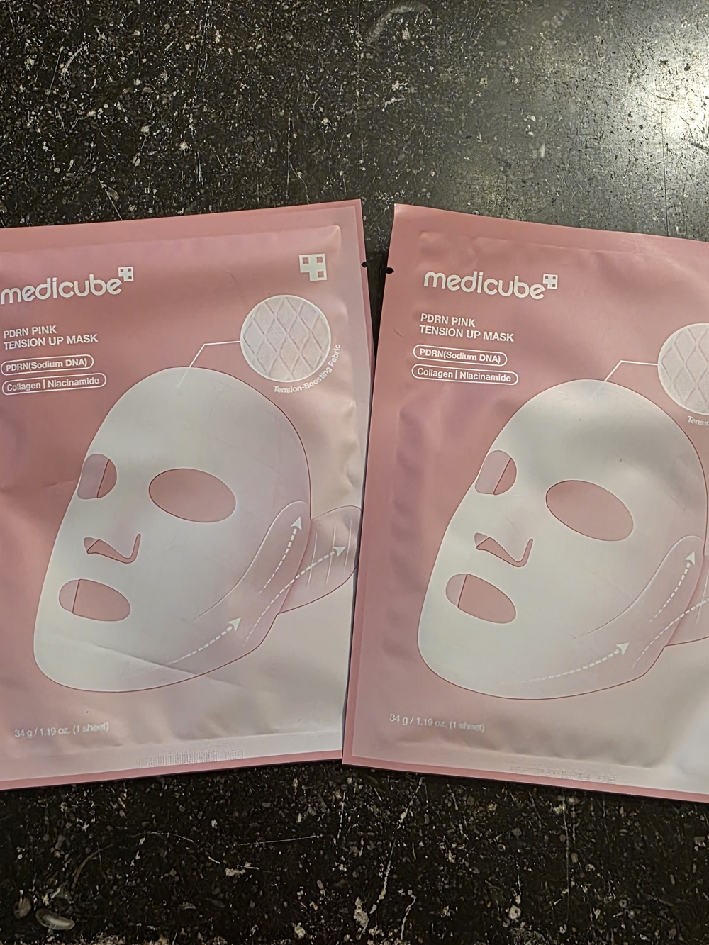 2x Medicuben PDRN Pink Tension Up Mask--Sealed